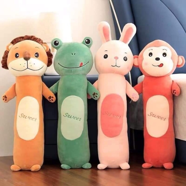 Thú nhồi bông , gối ôm hình thú ngộ nghĩnh đáng yêu với hơn 9k6 lượt bán trên Shopee.