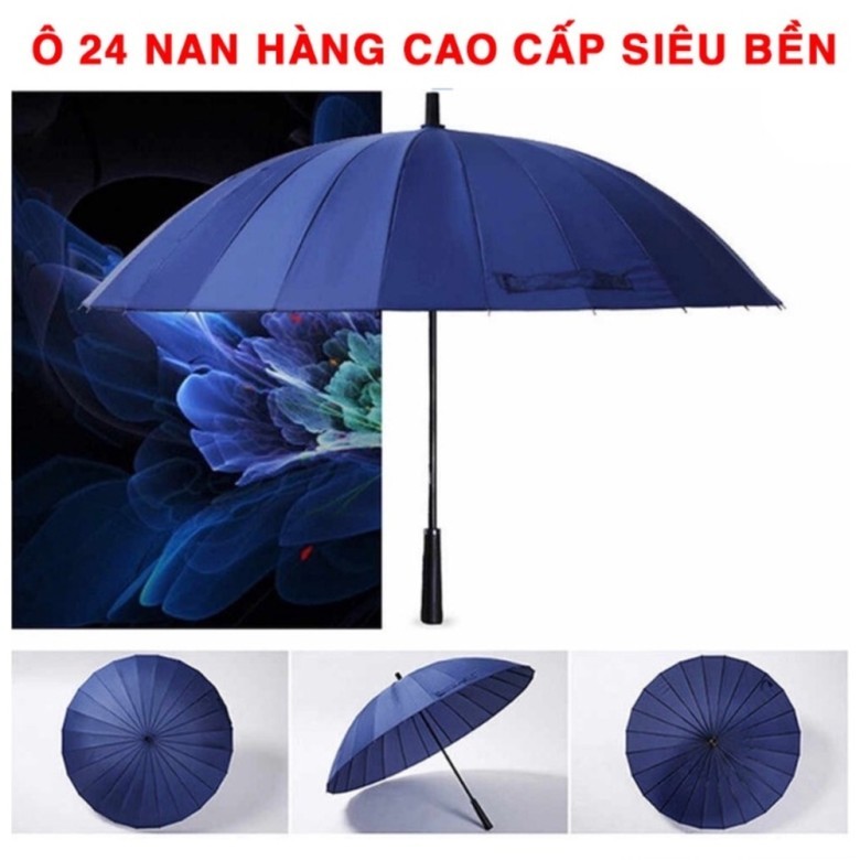Ô dù cán dài cỡ lớn 24 nan chống lật với hơn 1k8 lượt bán trên Shopee.